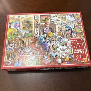 Cobble Hill DoodleTown Thanksgiving Togetherness 1000 PC Jigsaw Puzzle Complete
